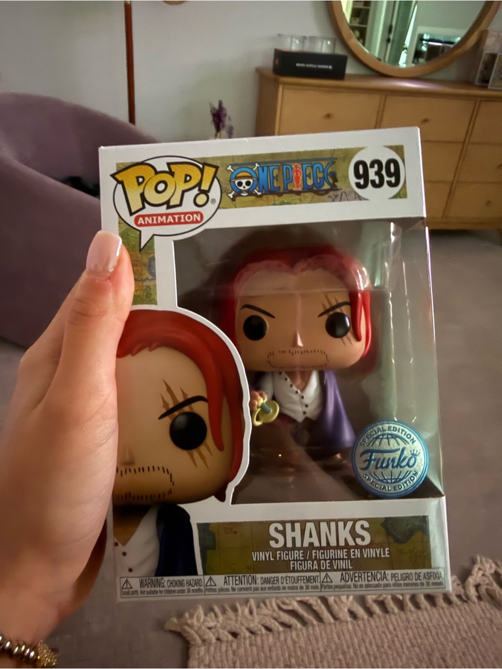 Funko Pop! One Piece Shanks #939 Special Edition with POP Protector